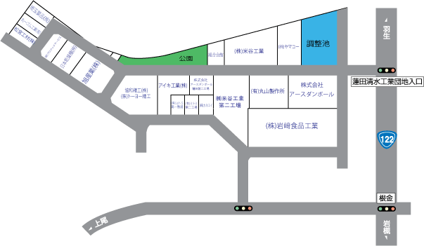 団地地図 蓮田清水工業団地協同組合
